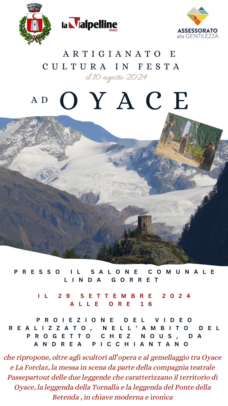 Artigianato e cultura in festa ad Oyace il 10 agosto 2024